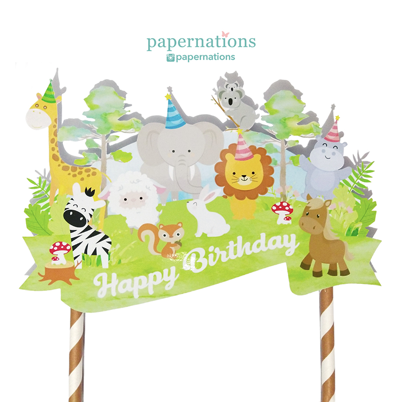 Animals Cake Topper